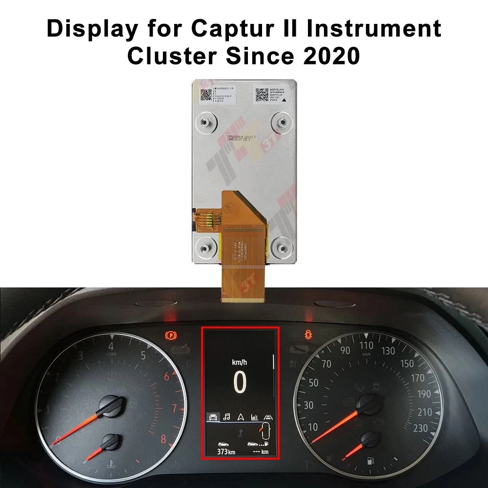 Display for Renault Arkana, Clio V, Captur II, Mitsubishi ASX Instrument Cluster