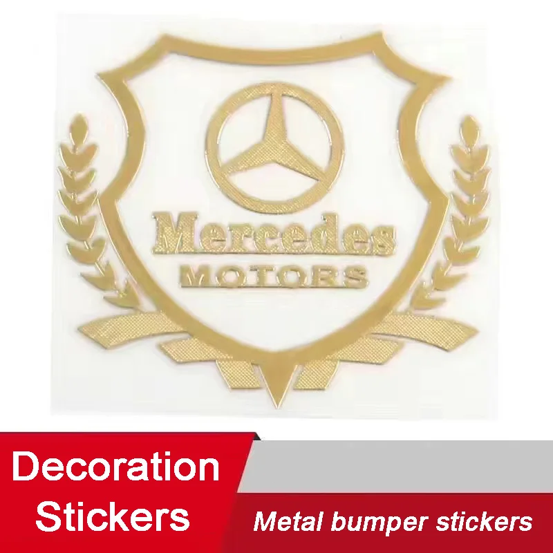 3D Metal Car Emblem Badge Sticker For Mercedes Benz W203 W204 W205 W210 W211 W212 W221 W222 CLA GLA CLK GLK ML Car Logo Stickers