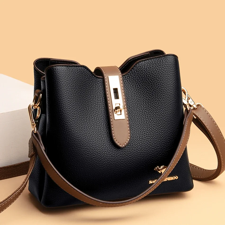 Large Capacity Shoulder Bags for Women 2022 Trend High Quality Leather Messenger Bags Fashion Tote Bag Luxury Designer Handbags