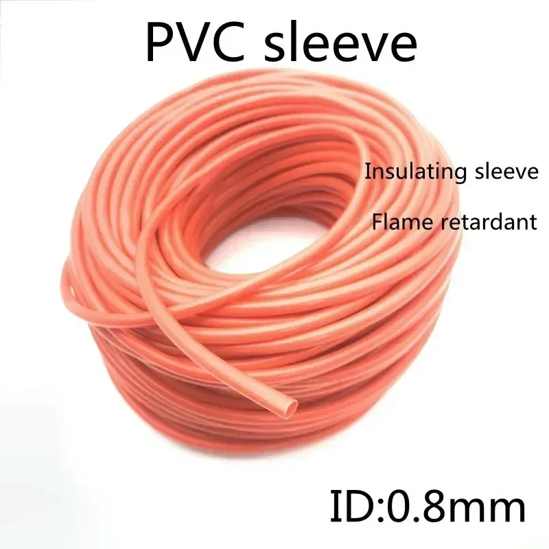 PVC Casing Inner Diameter 0.8mm Color Insulating Casing Plastic Hose Wire And Cable Protective Casing 20Meter