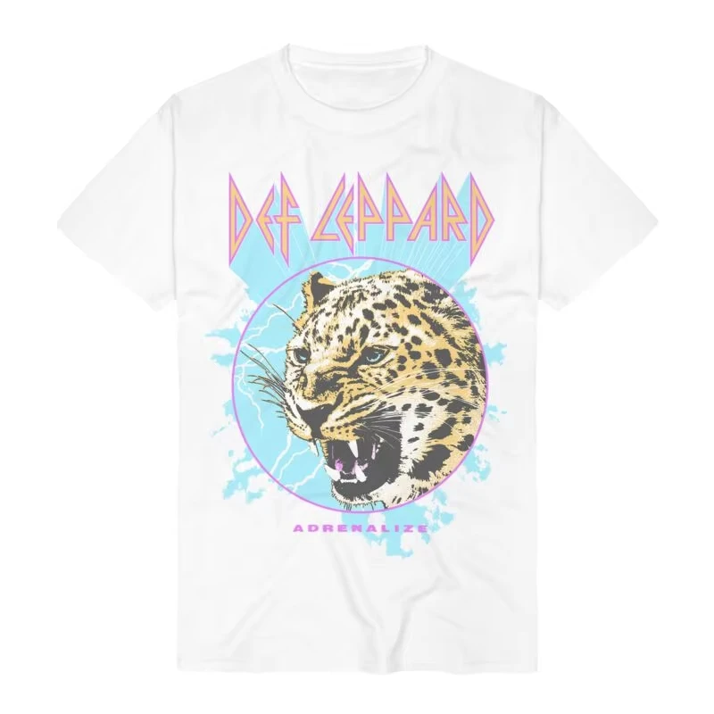Hysteria Album Cover Def Leppard Band T-Shirt Baumwolle Grafik-T-Shirt Herren Damen Sommer Streetwear – Detail 2