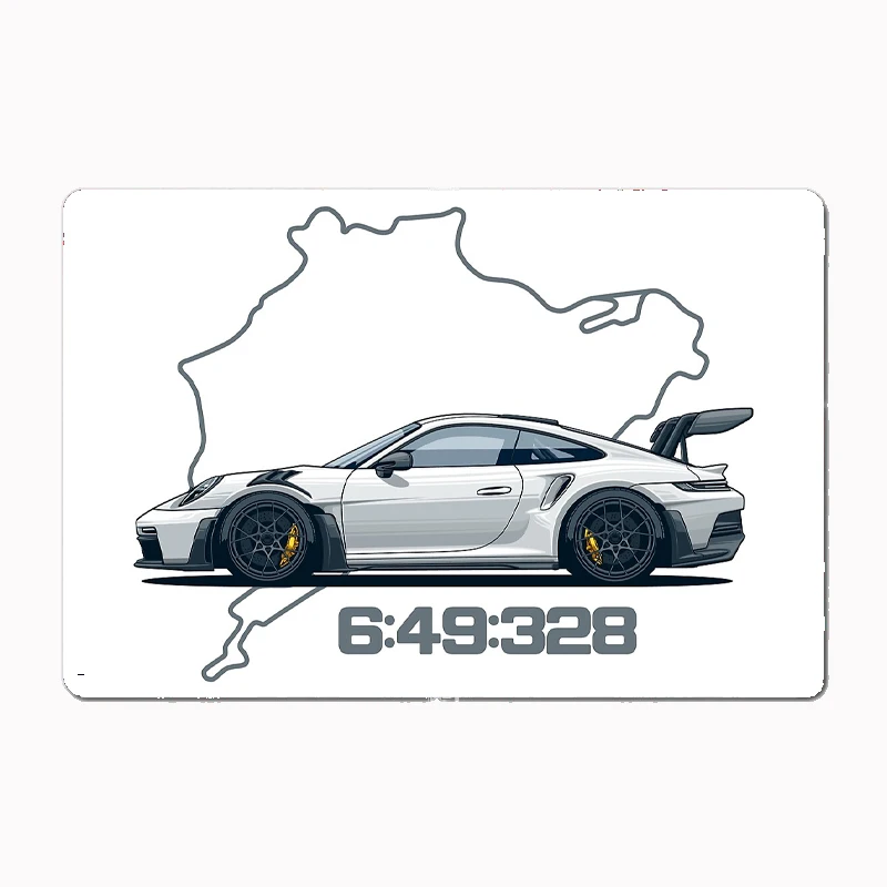 992 GT3 RS Nordschleife Classic Sports Car Vintage Metal Poster Sign Club Custom Indoor Wall Tin Sign Room Decor Home Decor