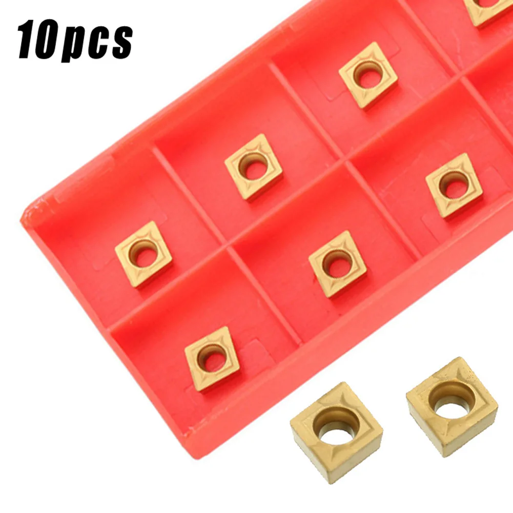 10pcs Lathe Turn Tool Holder Milling Carbide Inserts Blades CCMT 060204 /CCMT 21.51 US735 CNC Carbide Inserts Metalworking Tool