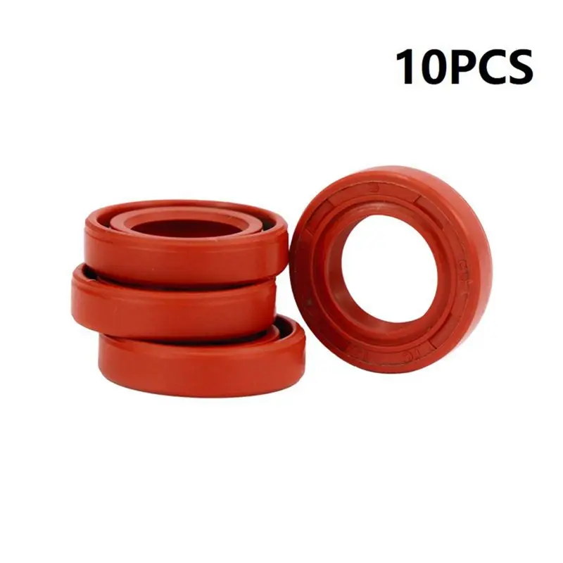 A93E-10-Piece Chainsaw Oil Seal Chain Saw Set Chainsaw Oil Seal Is Suitable For MS170 180 Parts Tool Oil Seal Ring Brown