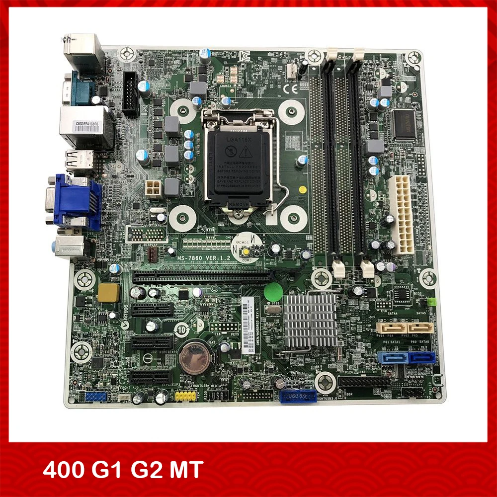 Placa base de escritorio Original para HP 400 G1 G2 MT MS-7860 780323-001 718775-002 H81 completamente probada