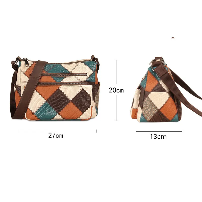 Imagem -03 - Sapateiro Lenda-bolsa Crossbody de Couro Genuíno para Mulheres Bolsa de Ombro Casual de Grande Capacidade