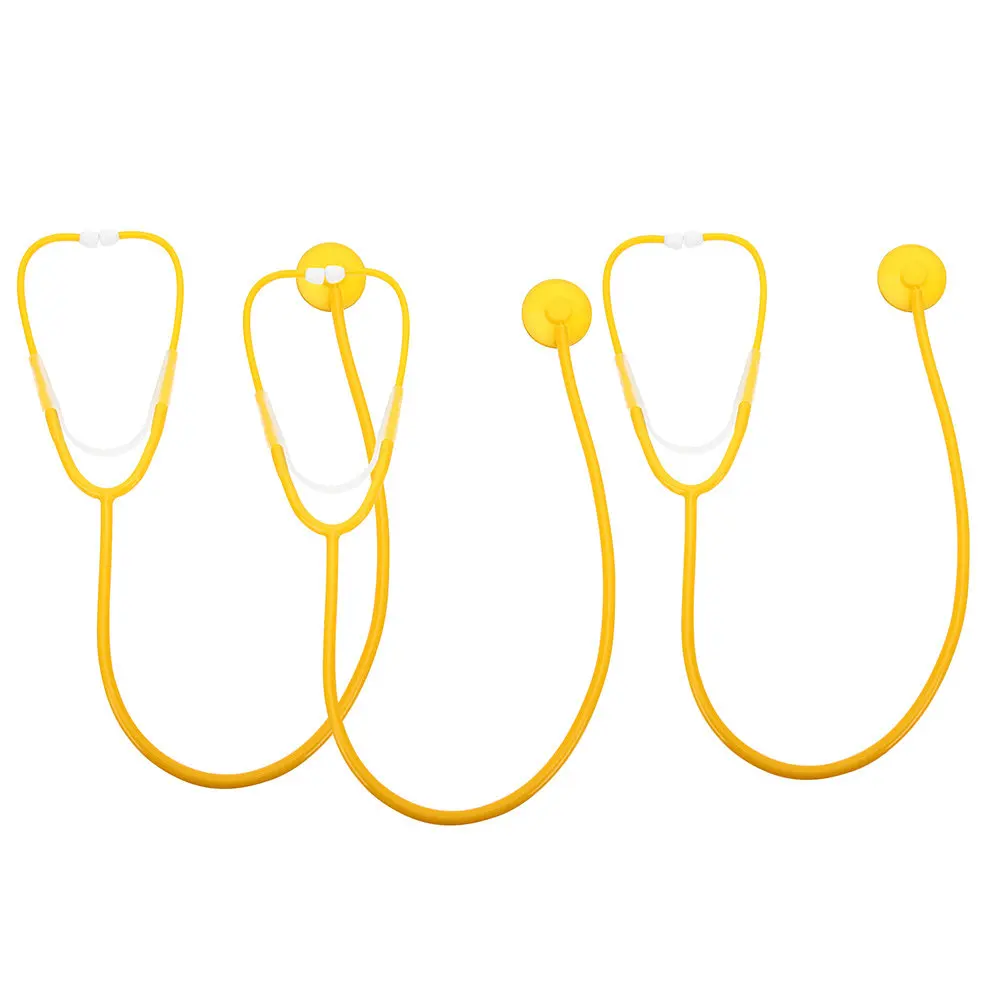 

Набор из 3 детских стетоскопов для ролевых игр в доктора/медсестру, аксессуары для косплея, для малышей, для вечеринок, школы, праздников, обучающий набор