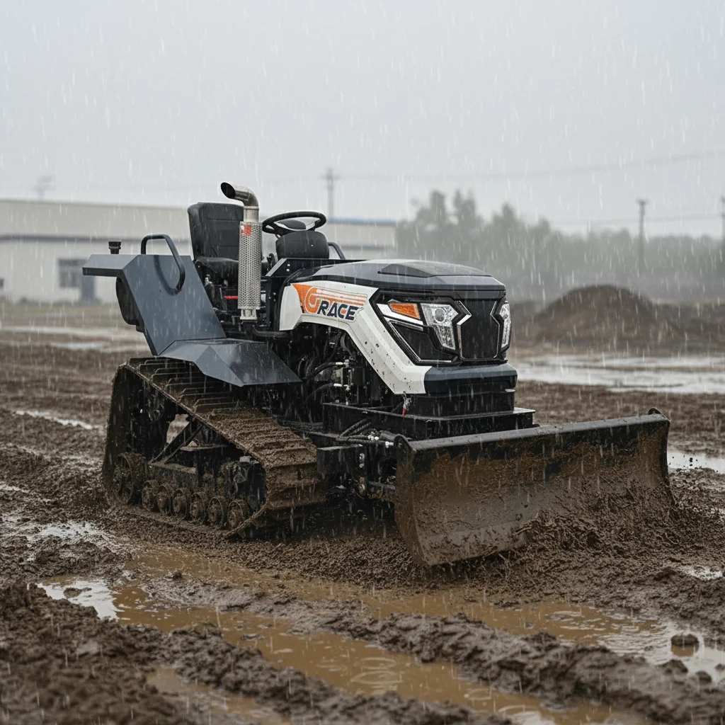 

Customize Agricultural Small Tractor with Excavator Bucket, Ditching Plow, Trencher Attachment