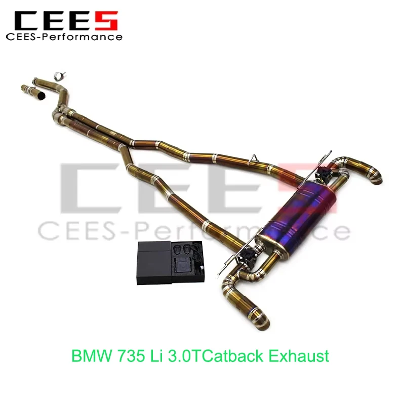 

CEES Performance Valvetronic Dual Resonator Muffler Exhaust Pipes System for BMW 735 Li 3.0T 2023-2024 Catback Exhaust