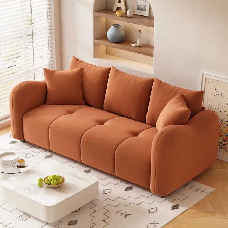 

White Designer Outdoor Sofa Modern Minimalist Lazy Cute Cloud Outdoor Sofa Luxury Bedroom Sillon Cama Lounge Suite Furniture