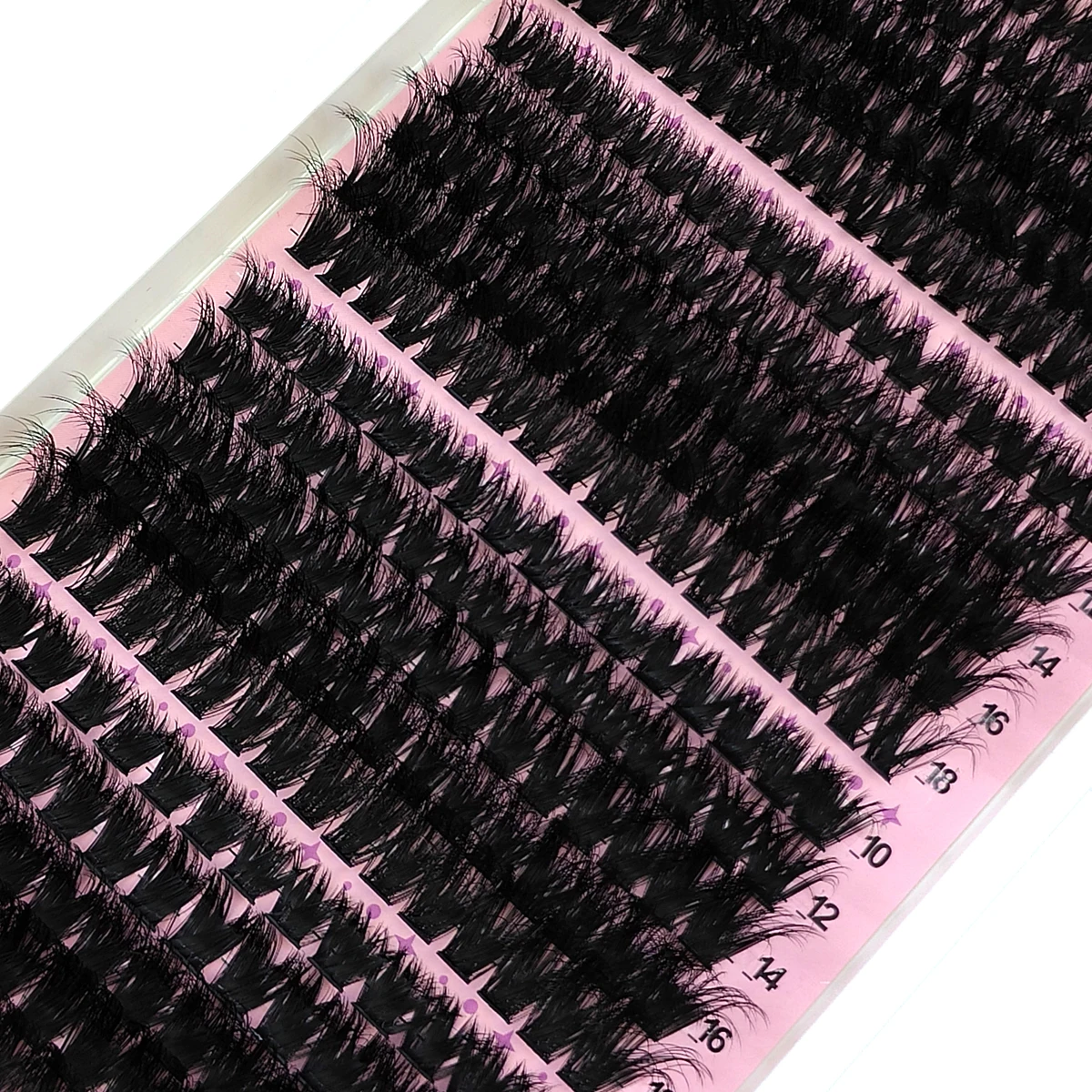 340/390pcs 40D-160D 믹스 5D 푹신한 개별 속눈썹 클러스터 확장 가짜 속눈썹 DIY 집에서 클러스터 메이크업 속눈썹 도구