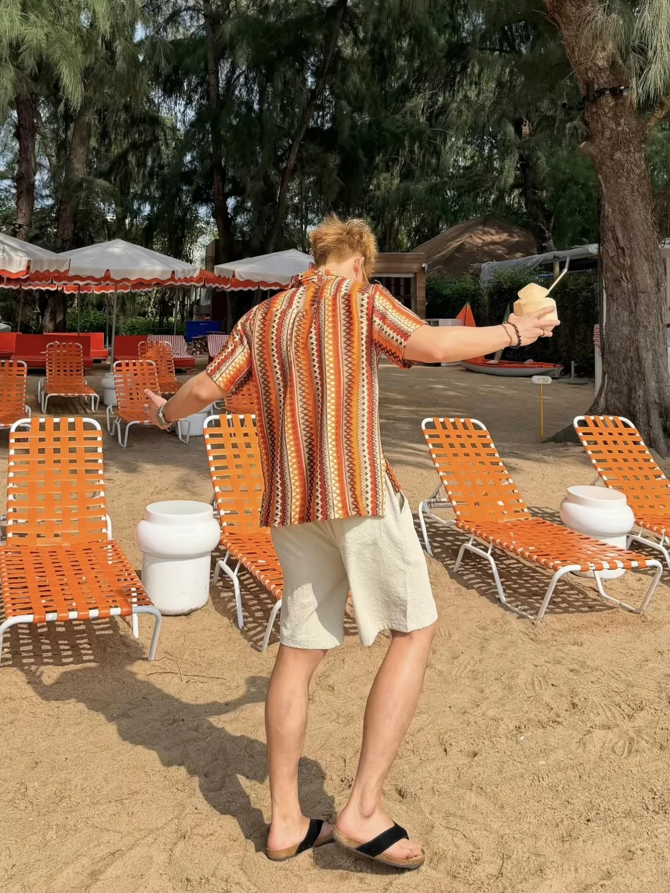 Kemeja Kasual Lengan Pendek Ga - Beach Shirt Hawaiian ulasan dan harga