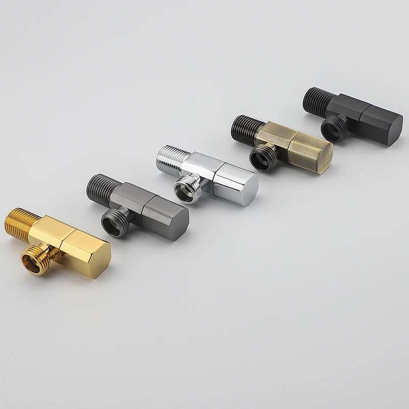 ULA Black Gold Brushed Bidet Faucet Brass Valve Single Cold Water Valve Portable Bidet Faucet Valve Shower Toilet Shattaf
