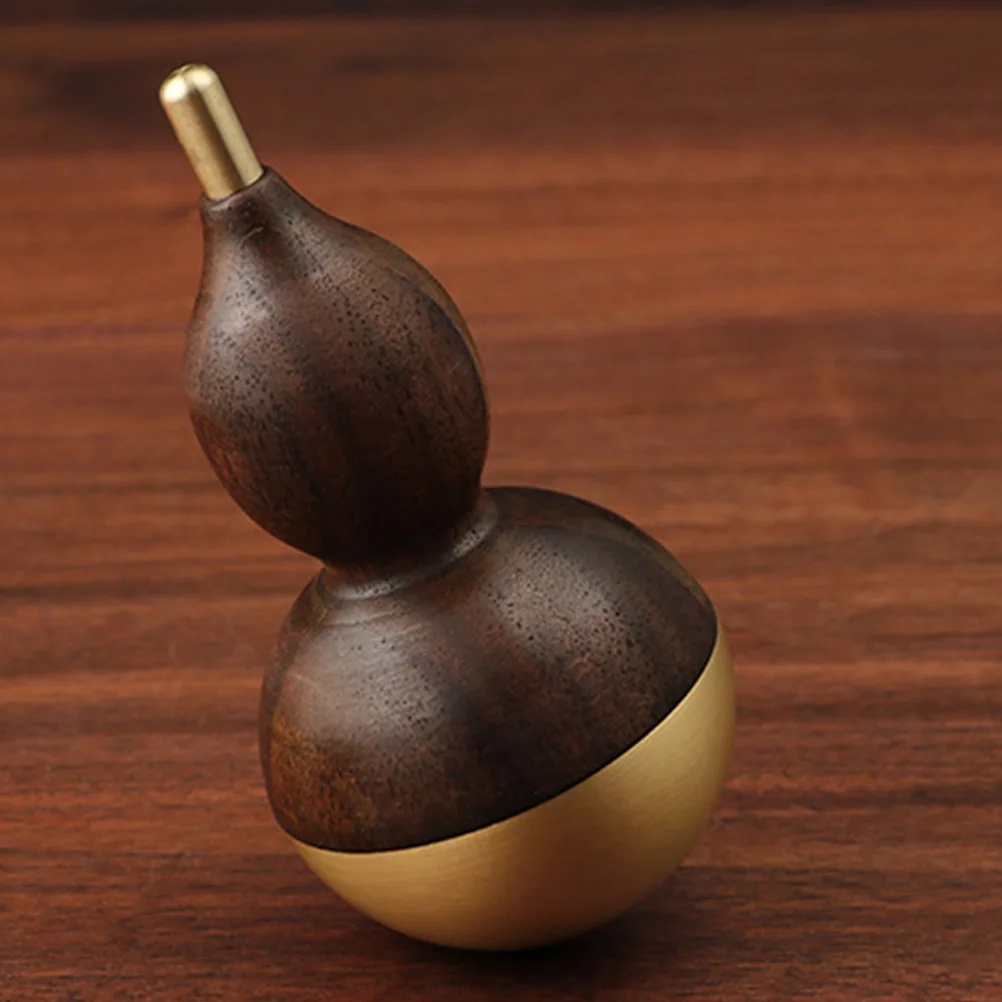 

1pc Pure Copper Gourd Decor Home Craft Ornament Desktop Indoor Artware Decorative Accessories Fresh Style