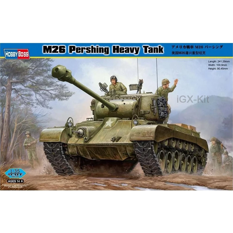 

Hobbyboss 82424 1/35 US M26 Pershing Heavy Tank Vehicle Hobby Craft Toy Plastic Model Building Kit