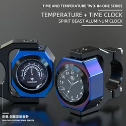Motorcycle accessories thermometer motocross essories modified luminous electronic clock and thermometer Combo creative tools