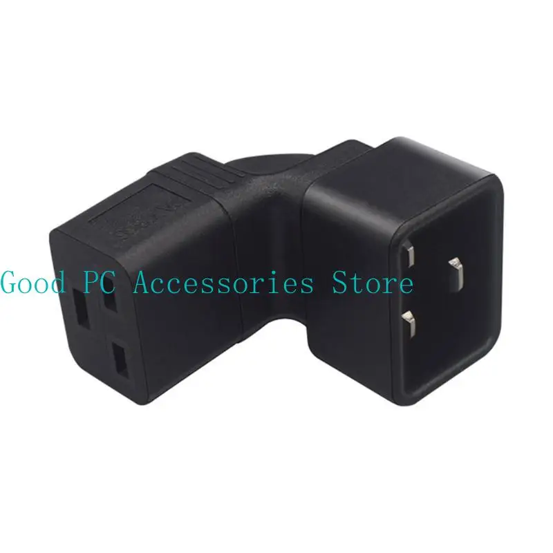 

R53C 3-pin IEC320-C20 Male to IEC320-C19 Female Converter 90° Angled Power Adapter