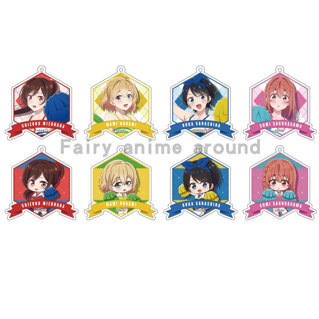 Ichinose Chizuru Ruka Sumi Nanami Mami Anime Keychain Doll Acrylic Keyring Bag Pendant for Gift