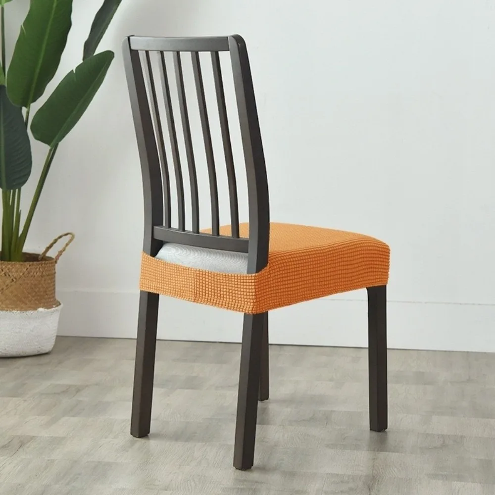 New Jacquard Stretch Chair Seat Covers Removable Anti-Dust Chair Cushion Thick Washable Chair Protectors Chair