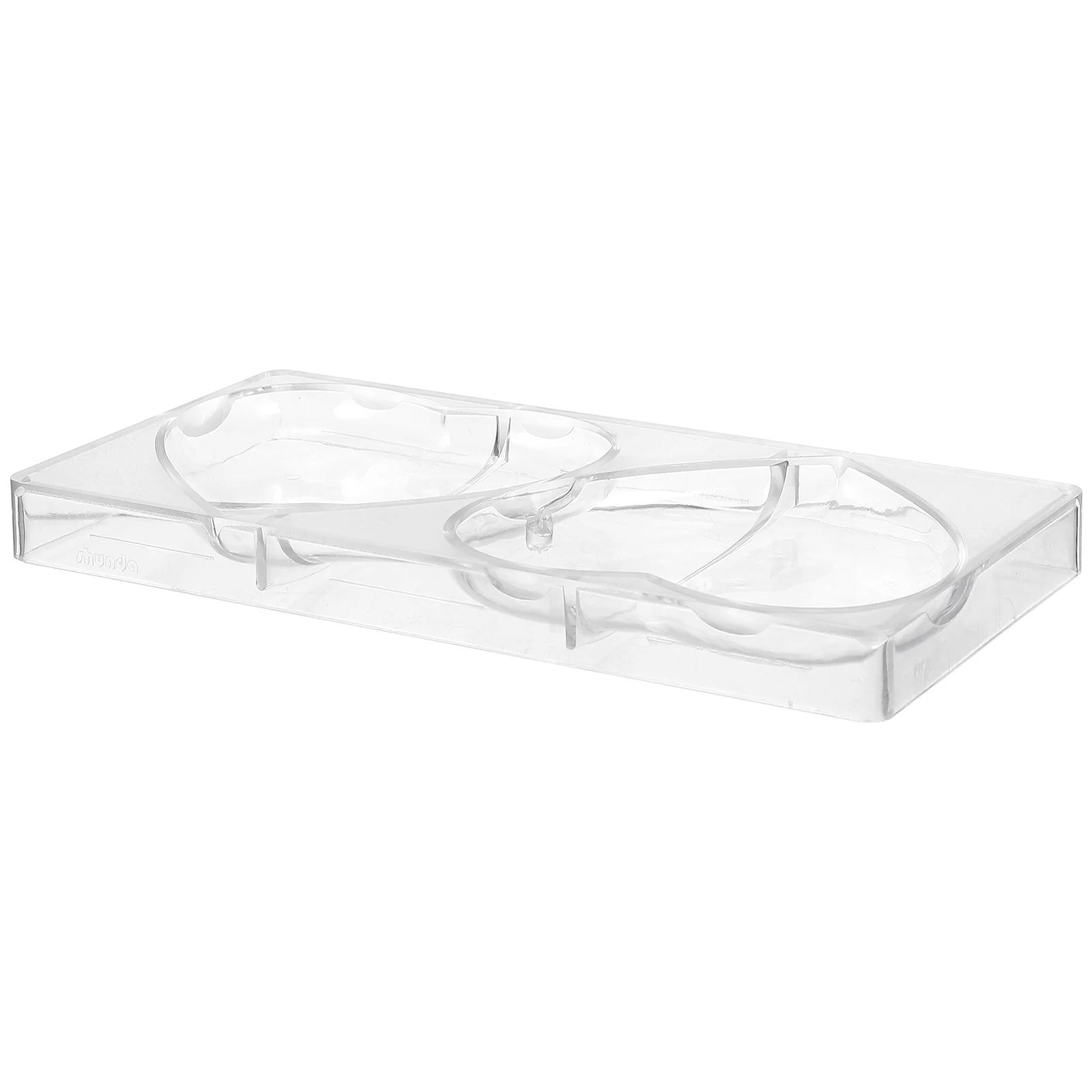 

1Pcs Heart Shape Chocolate Mould Clear Plastic Candy Mold Practical Creative Gift Mold Plastic Chocolate Mould