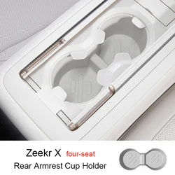 for ZEEKR X Four-seat Version Second Row Water Cup Holder Center Armrest Water Cup Holder Car Interior Accessories Modification