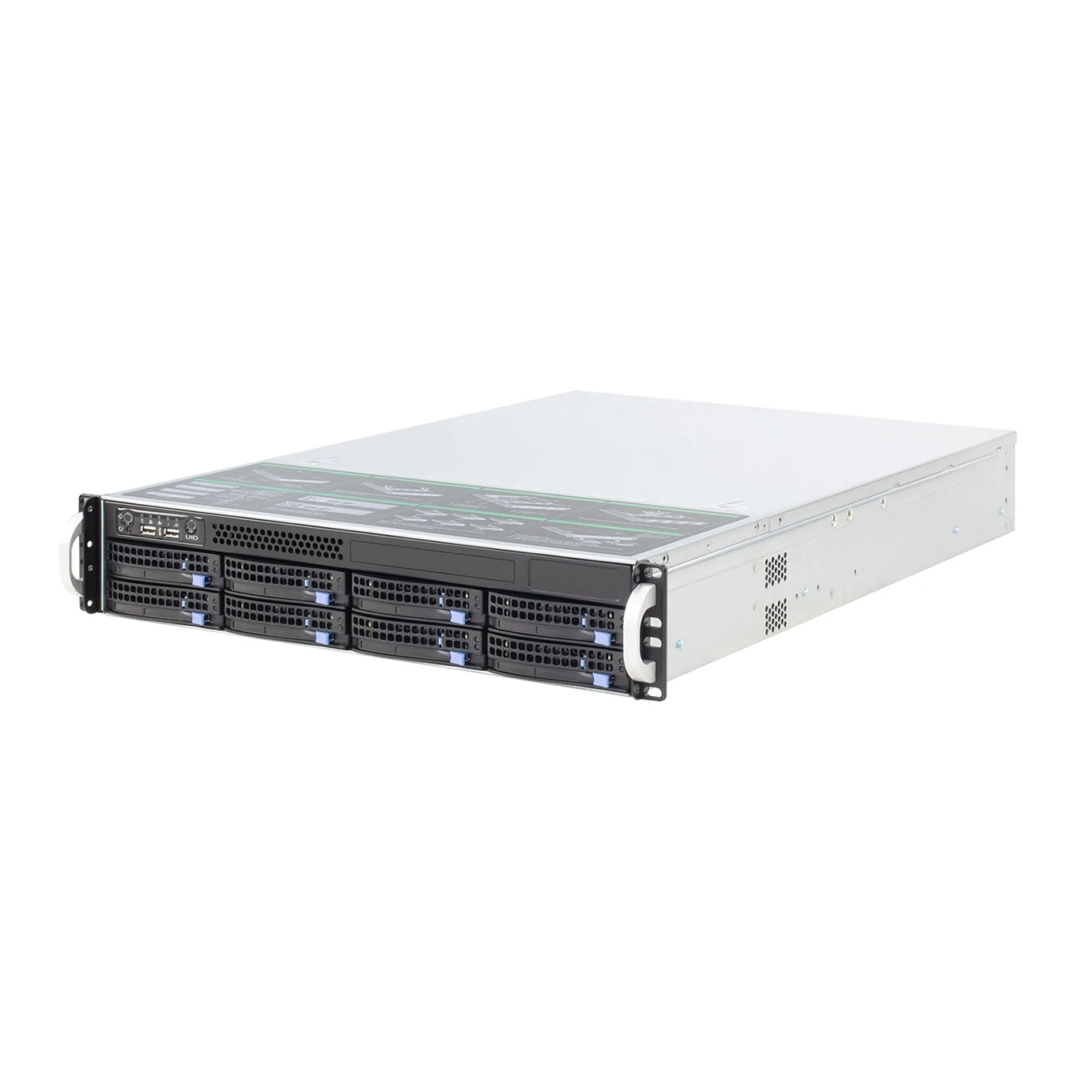 High-performance Custom Single 7001/7002 Good Price 7251 8core 2.0GHz * 1 RAID 800W PSU 2U Server