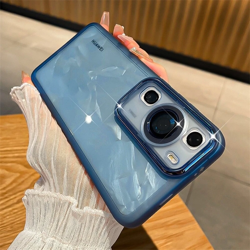 Cover For Huawei P60 Pro Case TPU Soft Silicone Transparent Phone Case For Huawei P 60 60Pro Camera Protection Shockproof Bumper