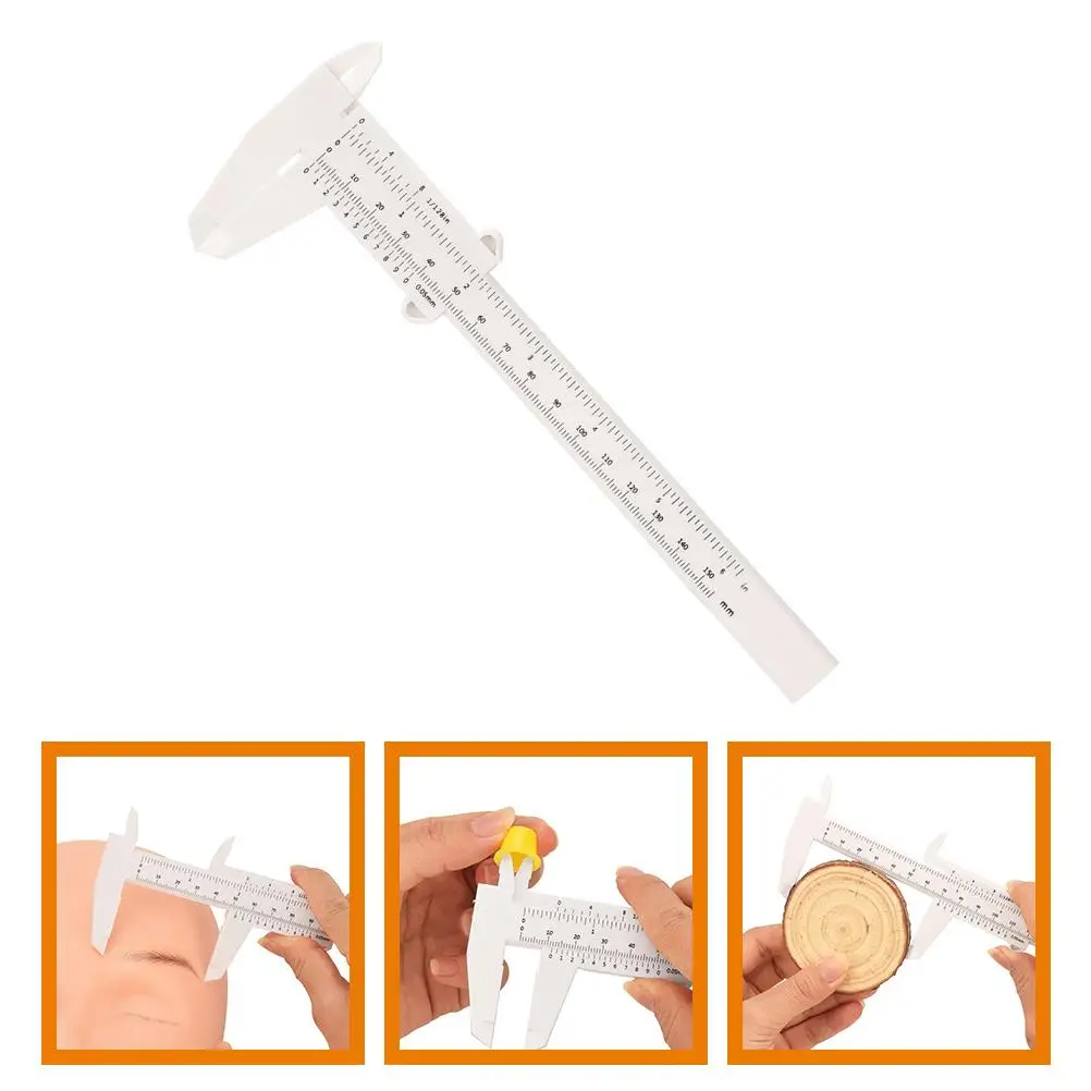 Eyebrow Spacing Measurement Ruler Multicolor Calipers Sliding Pocket Facial Plastic Durable Portable Make-up Safe Skin