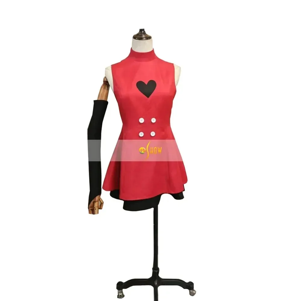 

Hazbin Cosplay Hotel Costume Charlie Morningstar Costume Full Demon Red Dress for Women Halloween
