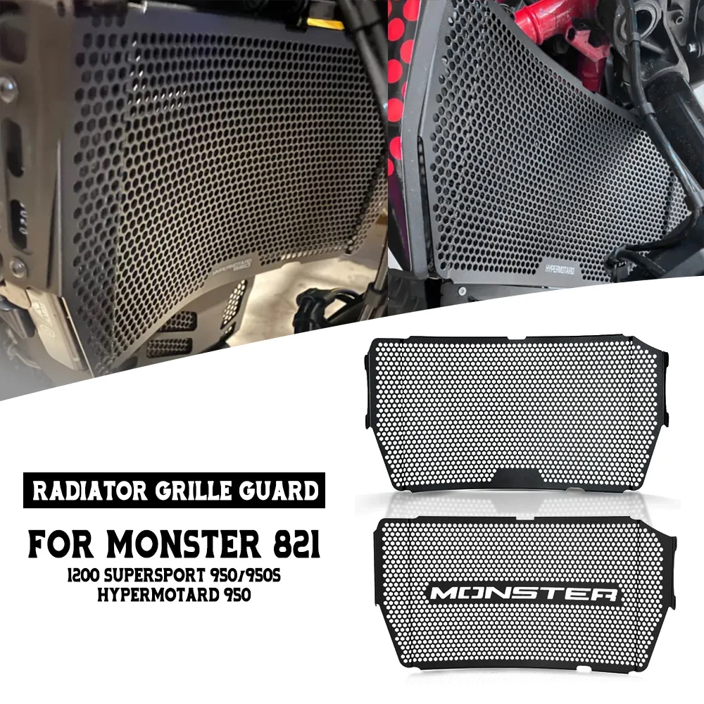 

For DUCATI Monster 821 1200 Supersport 950/950S Hypermotard 950 Motorcycle Radiator Grille Guard Protection Net Cover Protector