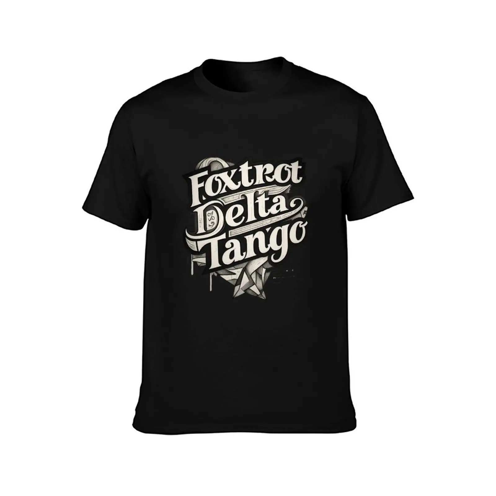 Military Foxtrot Delta Tango 2 T-Shirt, Summer Casual Cotton Tee, Oversized Streetwear Tops, Vintage Graphic Print, 100% Cotton