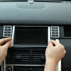 For Land Rover Discovery Sport 2015 2016 2017 2018 2019 ABS Silver/Black Car Navigation Frame Cover Trim Sticker Car Accessories