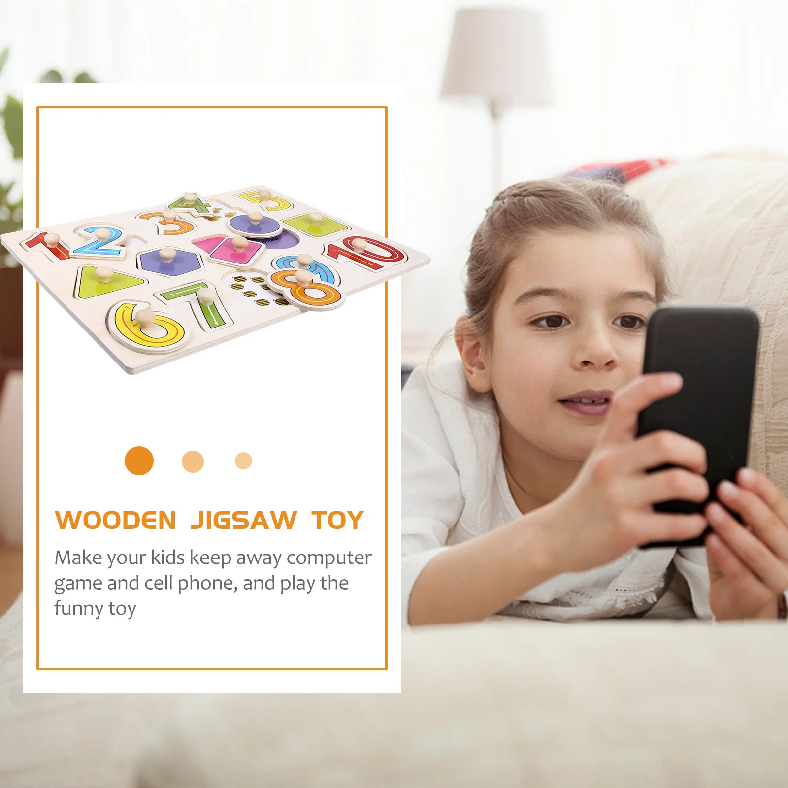 1Set Kreatives Holzpuzzle Lernspielzeug für Kinder Spaß Lernspiel Kind Entwicklungsgehirn Teaser Aktivität