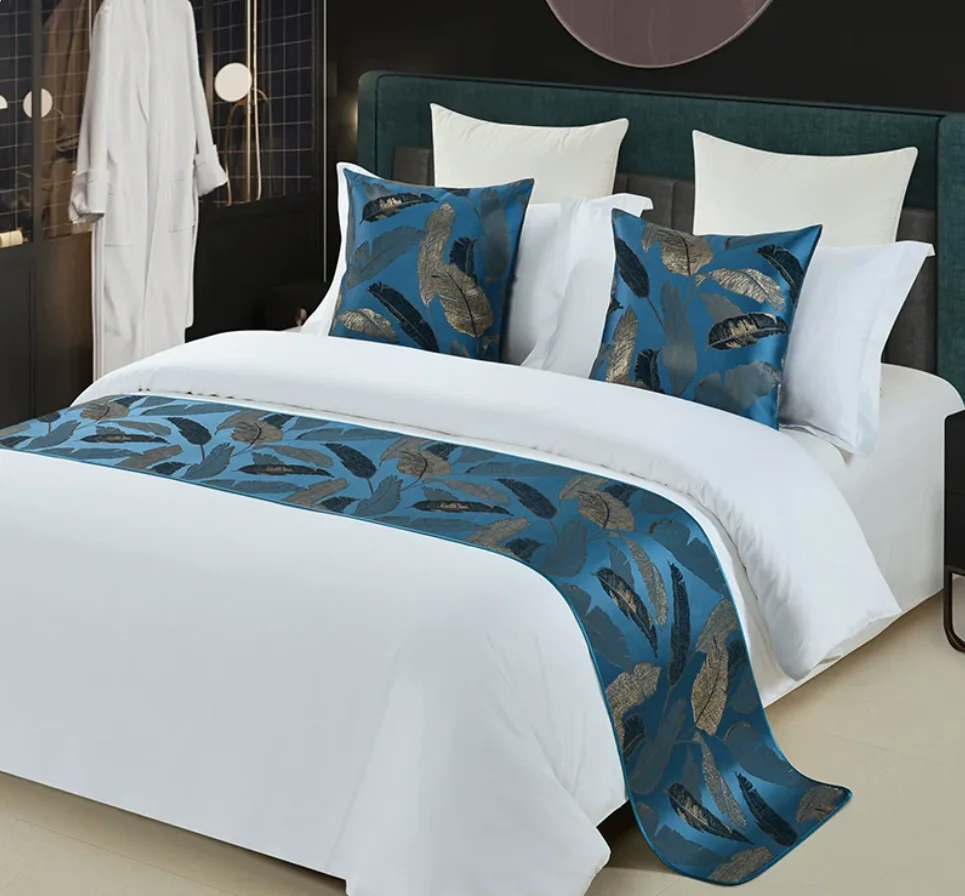 Luxury High-end Bed Runner for Star Hotels, Guesthouses & B&B, Decorative Bed End Scarf, Bed Tail Mat & Bed Cover