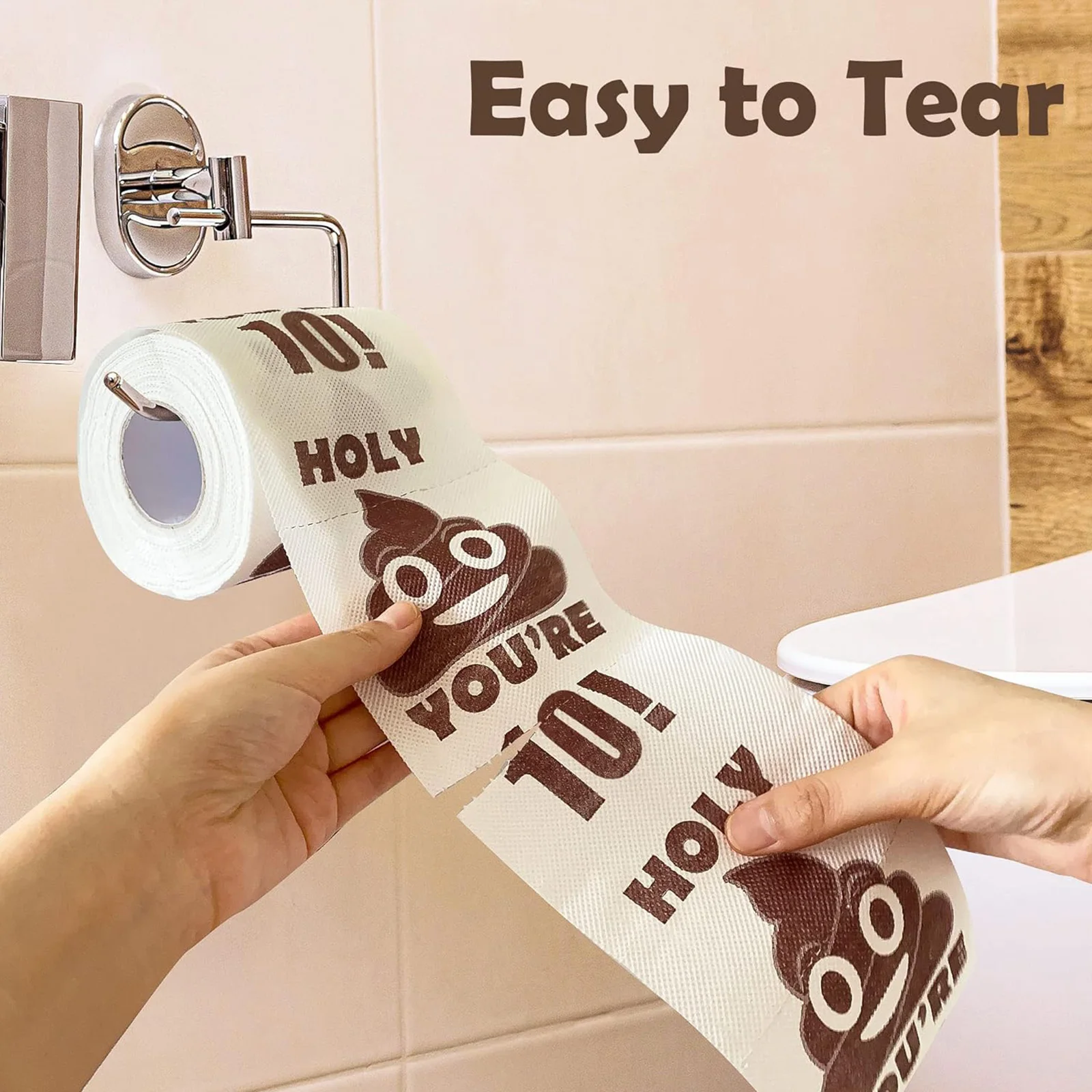 Happy Birthday Gifts, 3-Ply Funny Toilet Paper Roll,Pranks & Surprises Bathroom Decor for Boys Son and Girls view 2