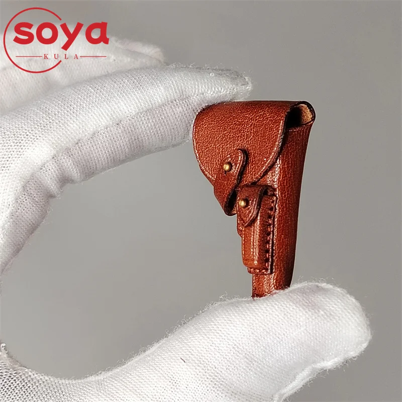 BRĄZOWY ARTYSTYCZNY PASEK NA RAMIĘ 1/6 SKALA, PAS BUDZIKOWY, KABURA NA PISTOLET, ETUI NA PISTOLET, AKCESORIA, MODEL PASUJĄCY DO FIGURKI AKCJI ŻOŁNIERZA 12 CALI