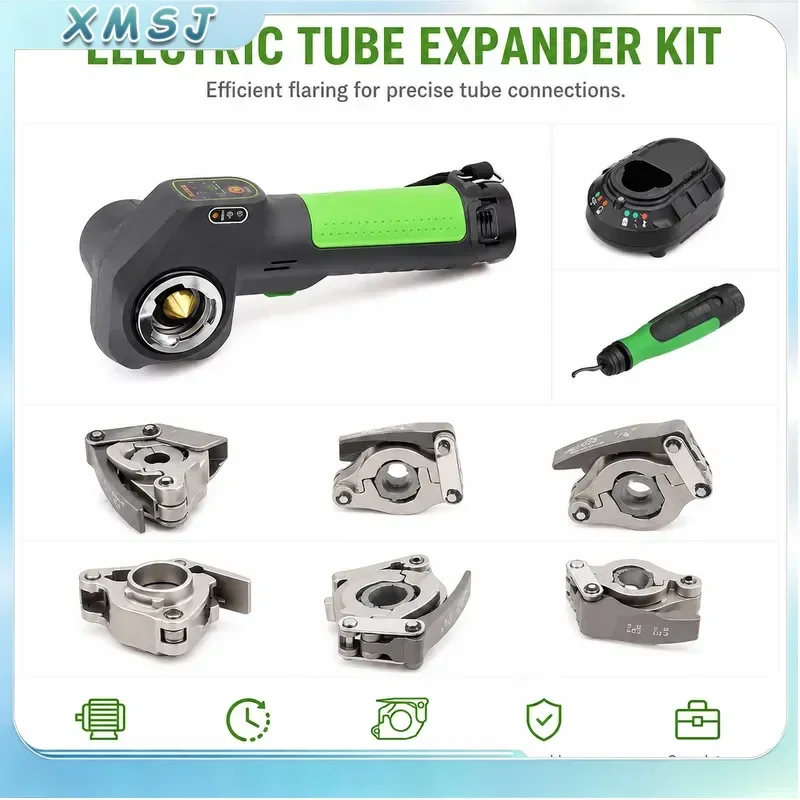 Lithium Electric Copper Tube Expander Flaring Tool Refrigeration Maintenance HVAC Pipe Bender
