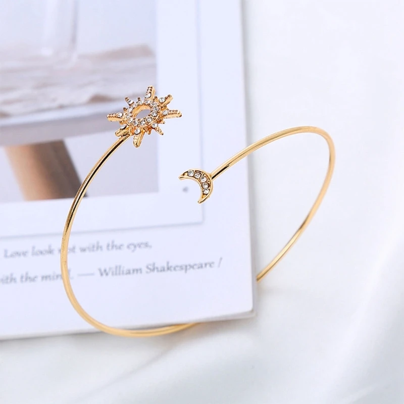 652F Girls Vintage Arm Cuff Forever Love untuk Pacar Gelang Lengan Atas untuk Musim Panas