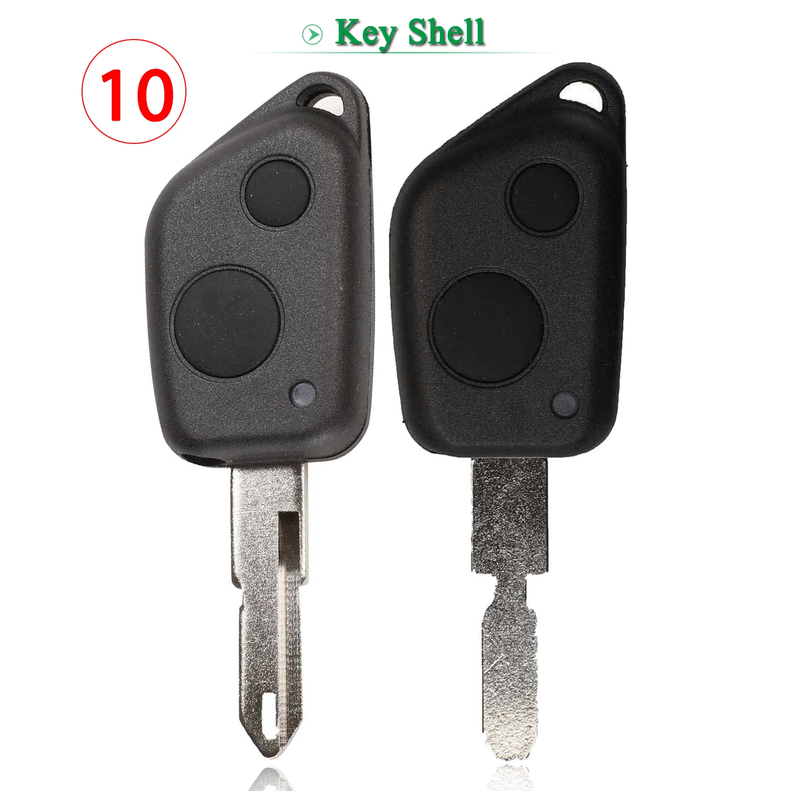 

Jingyuqin 10 шт. чехол для дистанционного ключа автомобиля для Citroen Elysee Saxo Xsara Picasso Berlingo C2 C3 Peugeot 106 206 306 205 405