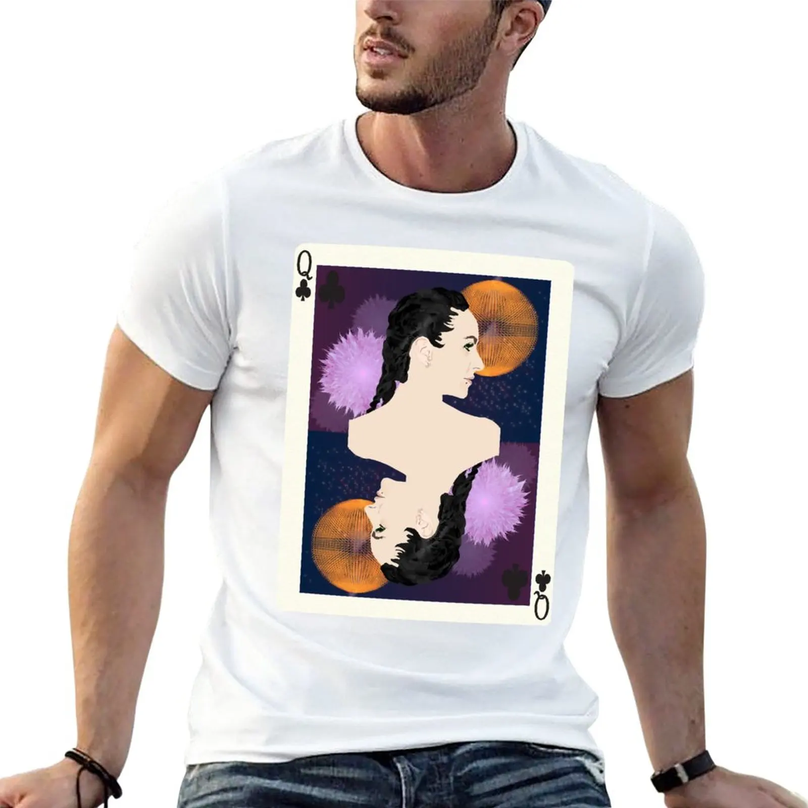 

Hannah Wants Queen of Clubs T-Shirt korean fashion sublime summer top mens t shirt graphic