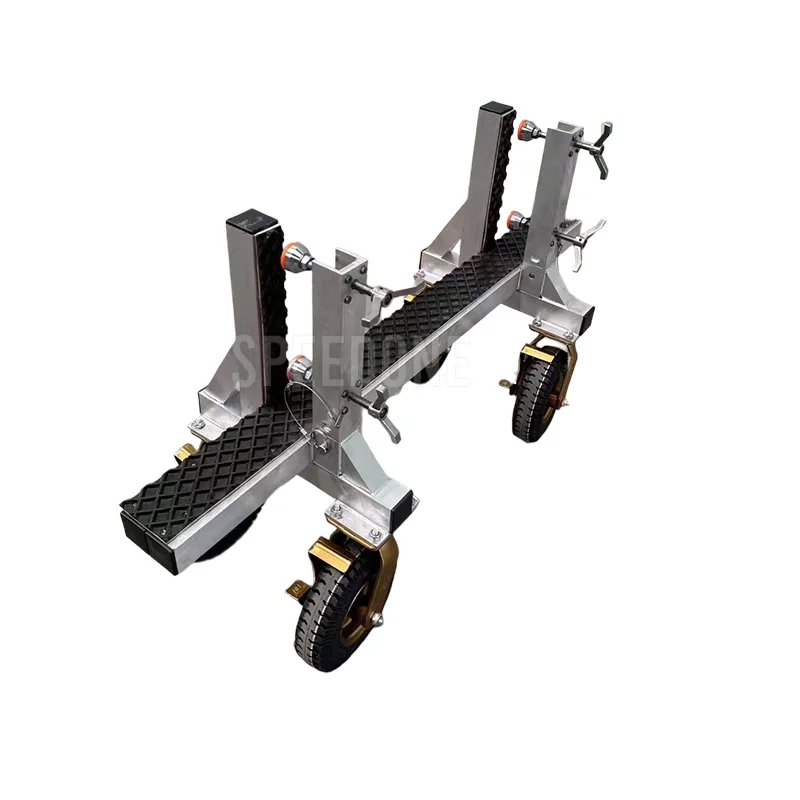 Slab Mobile Technology Production Stone Aluminum Installation Cart Silver Customization