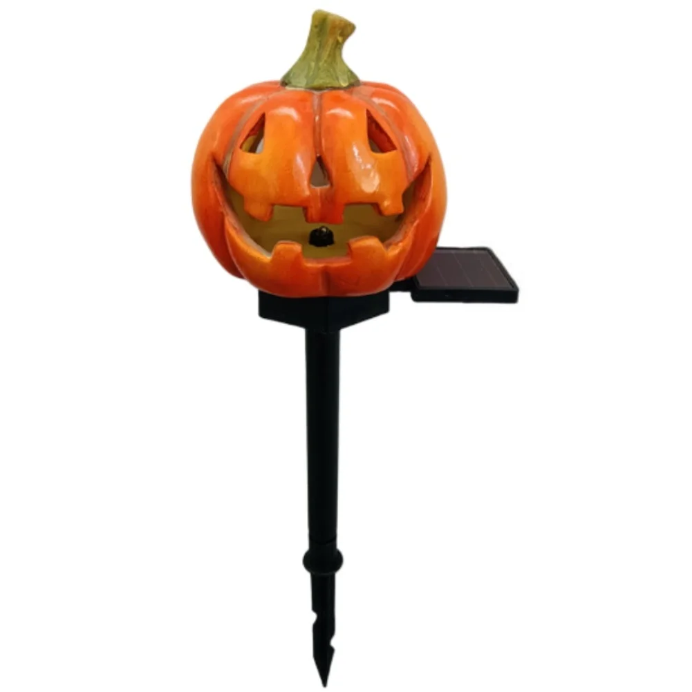 for Halloween Parties for Solar Pumpkin Light For Eerie Outdoor Setup Energy Saving Solar Powered Weatherproof Design