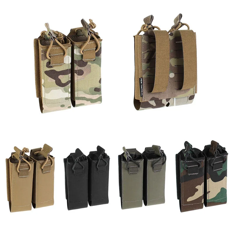 New Tactical  .45 Double Magazine Pouch Vest Molle Mag Pouch Bags Multipurpose Toolkit bag for UMP P90 MPX