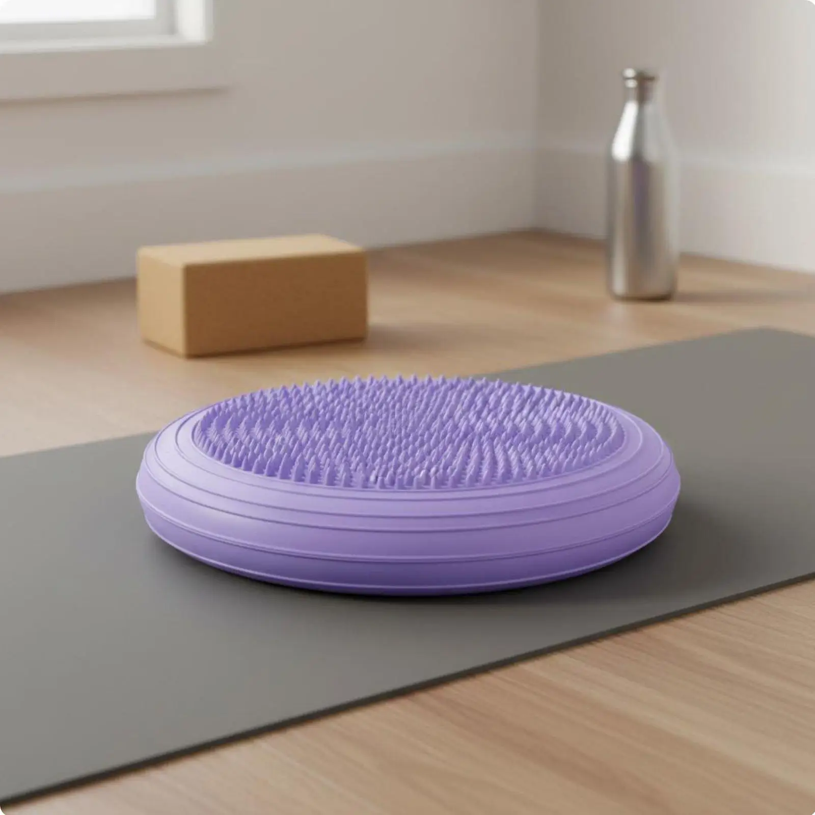 Double-sided Inflatable Balance Pad Stability Exercise Equipment Wobble Cushion for Yoga Home Gym and Balance Games