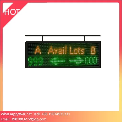 4G LoRaWAN Parking Guidance System Available Parking Lots Led Display Parking Space Availability Display Screen