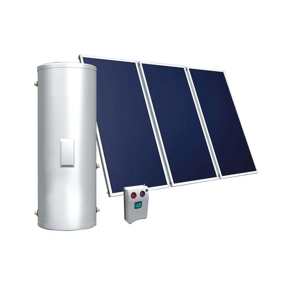 

Energy-Saving Anti-Corrosion Vertical Solar Water Heater Enamel Liner 180L-250L External Controller 2000W Home Bathroom Laundry