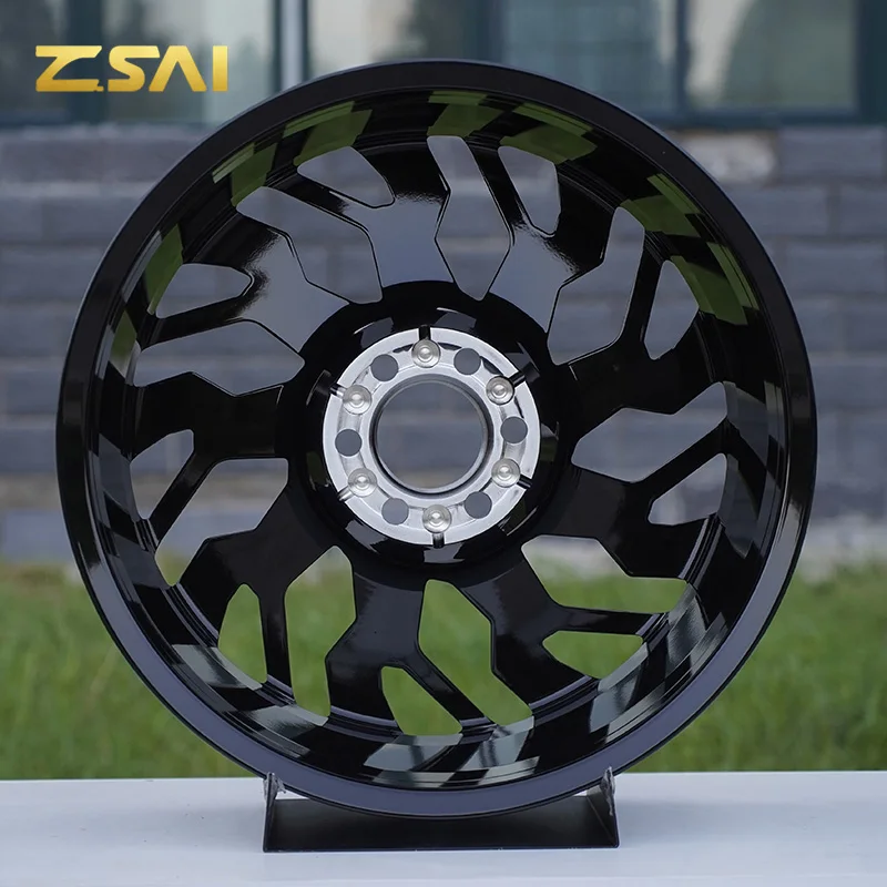 

for 20 21 22 23 24 Inch Black Machined Forged Alloy Wheel Rims Multi-Spoke Polished Brushed Finish