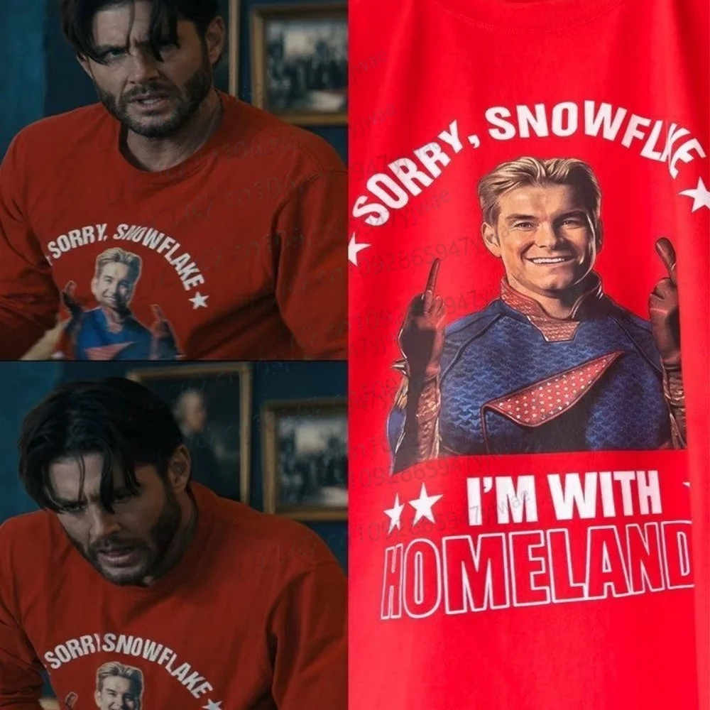 Summer Graphic Tee Short Sleeve Fashion Kids American TV The Boys Sorry Snowflake I’m With Homelander Print T-shirt Tops