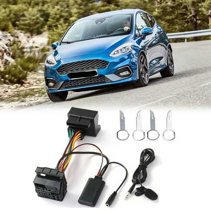 Câble audio Bluetooth m-in, adaptateur SFP Duable pour Ford Mondeo Focus avec microphone, accessoires de style de voiture