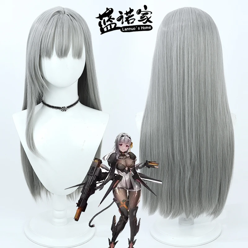 

Modernia Nikke Косплей Парик NIKKE Богиня Победы Косплей Серые Длинные Волосы Хэллоуин Костюм Вечеринка Ролевые Игры Парики Парик Кепка